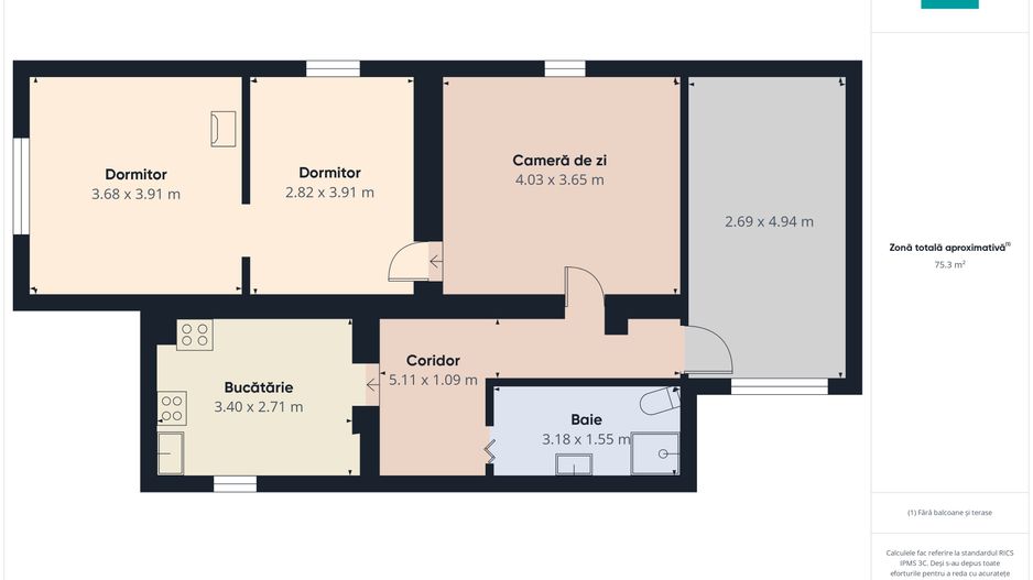 Casă cu 4 camere și 700 mp teren în Cermei - Poză 11