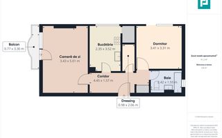 Apartament 2 camere, Alfa. - Poză 11