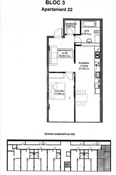 Vânzare, apartament, 2 camere, str. Bisericii, Durlești - Poză 9