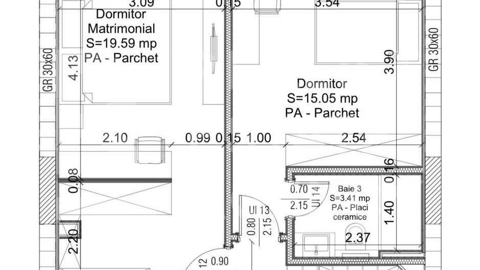 Vânzare, apartament, 3 camere, Iancu Nicolae - Schiță 18