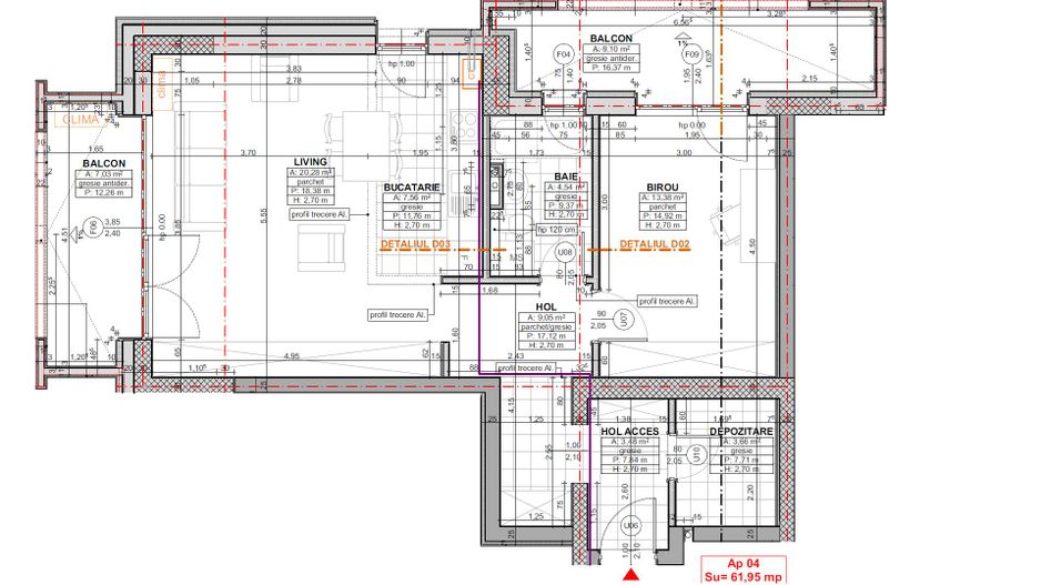 Torontalului | 2 camere + birou | 2 terase | Mobilat-Utilat | Loc de parcare - Poză 21