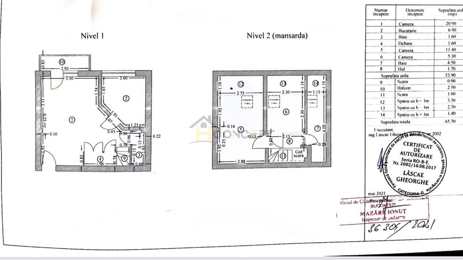 Ap modern 3 camere mansarda mobilat/utilat centrala proprie - Poză 14