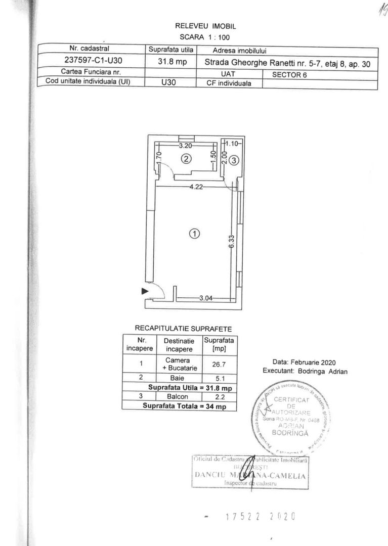 Premium Studio - Ranetti Premium Apartments 2021 - Schiță 8