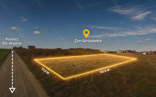Teren intravilan 1.000 mp |  Zona Carrefour / Bd. Madrid | Comision 0% - Poză 4