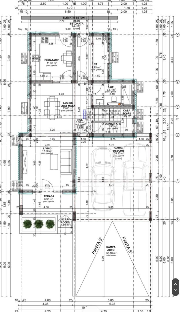 Casa Individuala cu 4 camere si 700 mp teren, in Tocile - Schiță 9