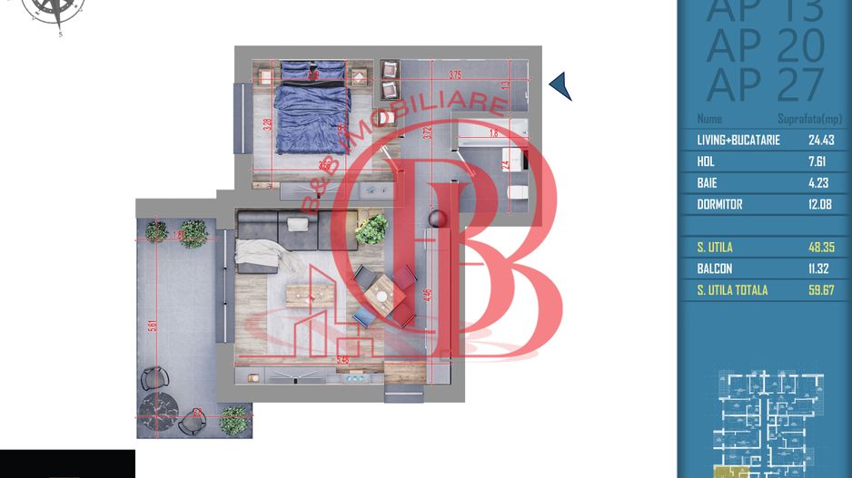 2 camere incalzire prin pardoseala finalizat - Schiță 7
