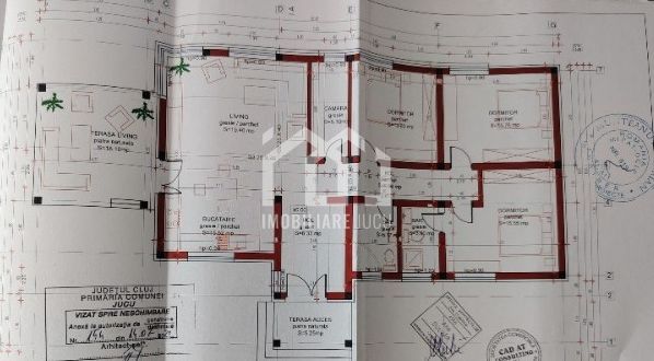 Casa individuala 4 camere, La Cheie, 112mp, Teren 500mp,  Km 17-Jucu - Poză 2