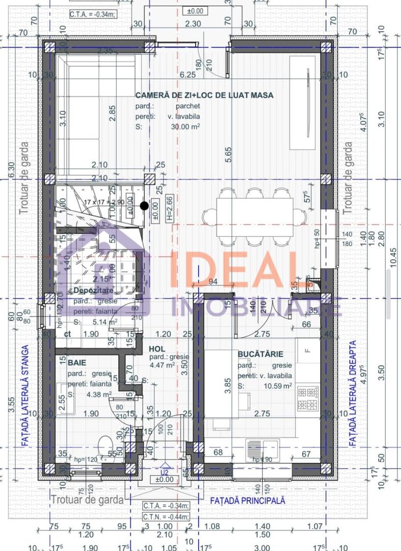 Casa Individuala cu 4 camere si gradina, in Cristian - Schiță 11