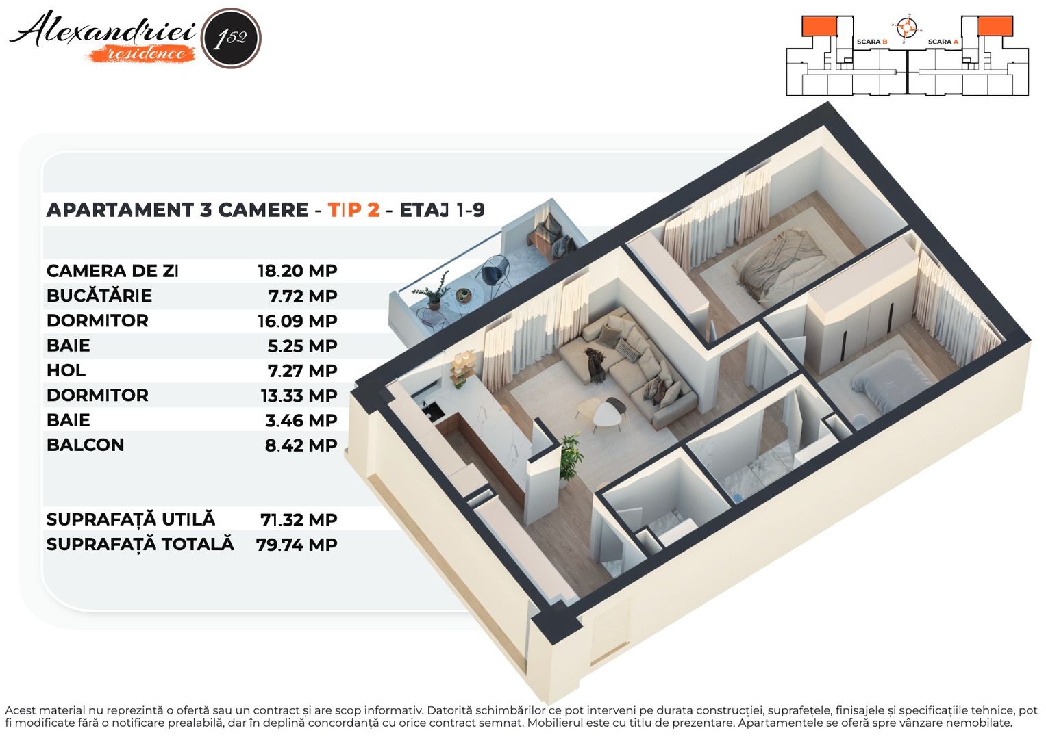 ANTIAERIANA | APARTAMENT 3 CAM DECOM | 74 mp Utili | ALEXANDRIEI 152 - Poză 22