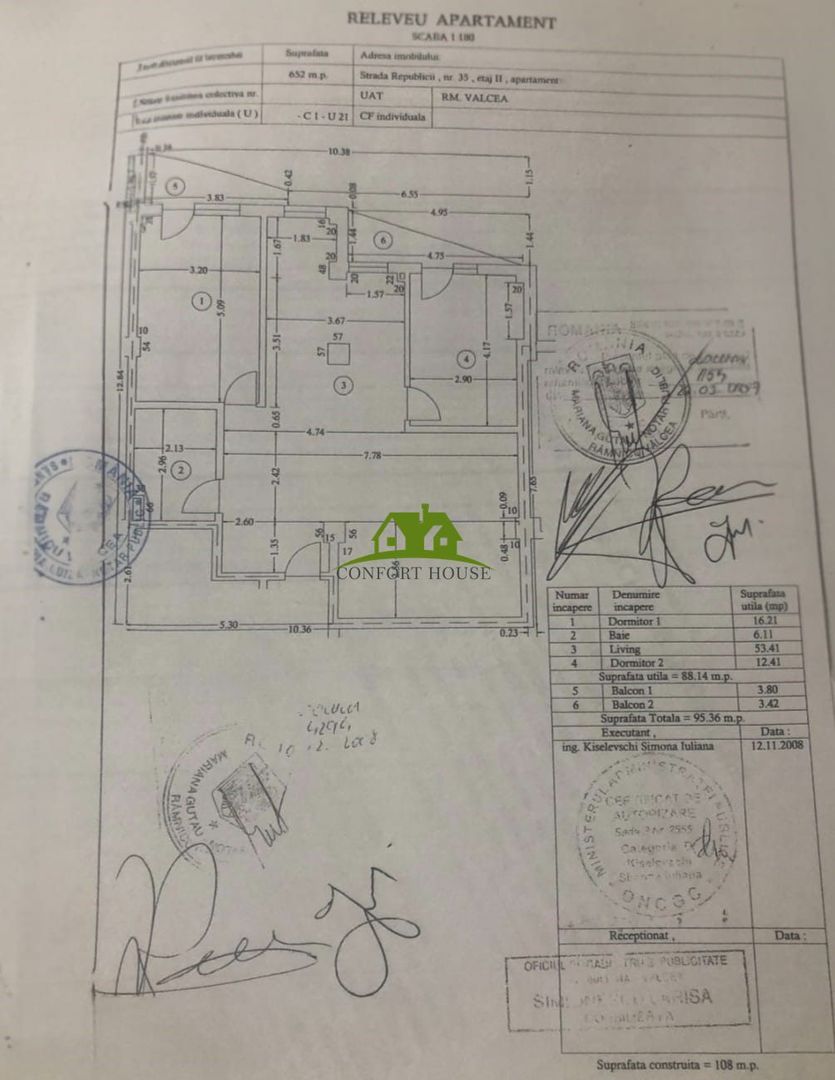 AP. 95mp la Et.2 cu 3 camere si 2 balcoane -complet utilat-zona Nord - Poză 18
