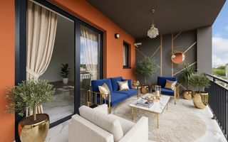 Apartamentul nr. 31 | 2 camere decomandat | Etaj 3 | Terasă 8,60 mp | - Poză 4