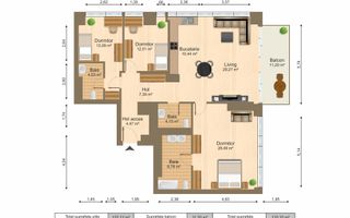 INCHIRIERE 4 CAMERE | ONE ELIADE | ULTRAFINISAT | VEDERE LAC | PARCARE - Poză 17