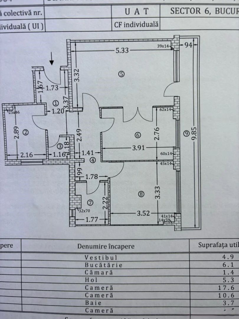 De vânzare: apartament 3 camere-Drumul Taberei-metrou-Râul Doamnei - Poză 7
