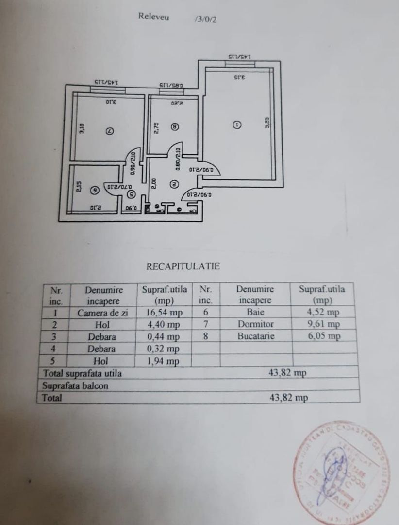 Apartament 2 camere, Dec., 44mp-Piata-Alexandru cel Bun - Poză 13