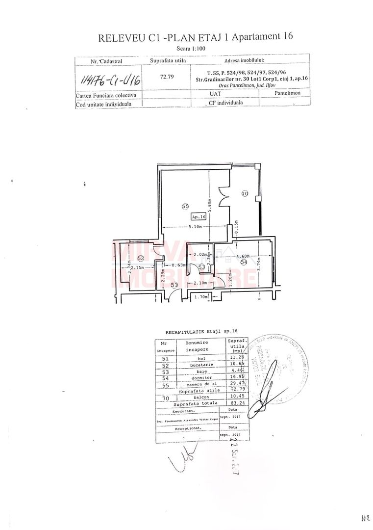 Apartament 2 camere, 87,35 mp, etaj 1, Belize Residence – Pantelimon - Schiță 25