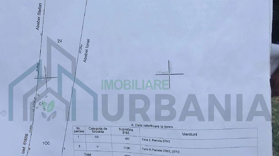 Teren intravilan de vanzare, Holboca, Iasi, 1600 mp, 55 euro/mp - Poză 4