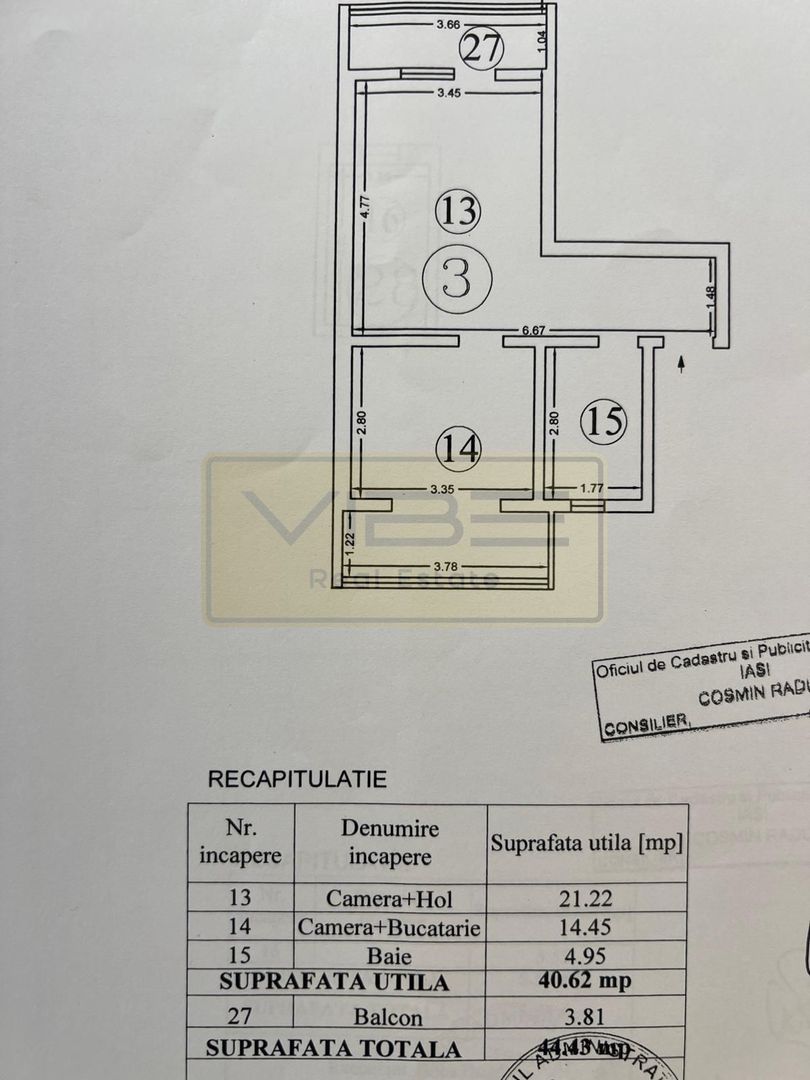 Apartament 2 camere open-space + parcare Valea Adanca - Poză 13