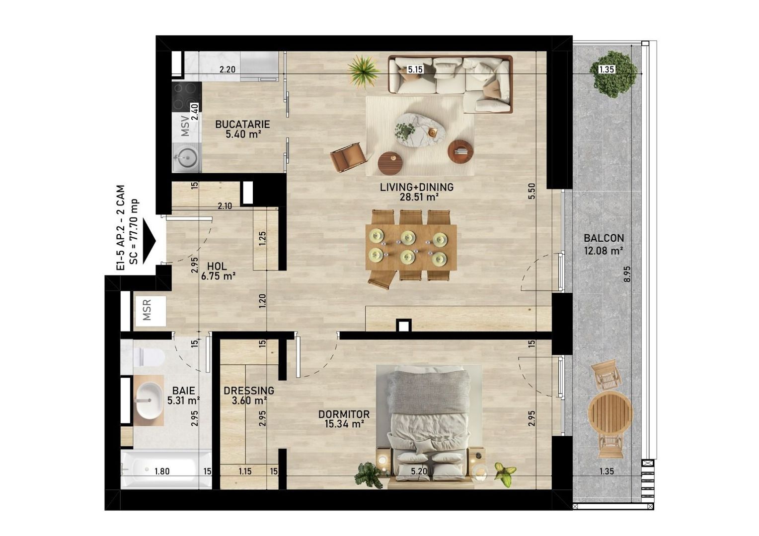 Apartament 2 camere I Gemina by the lake - Poză 2