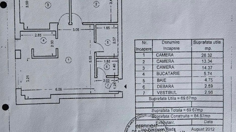 3 camere| HERASTRAU | PARCARE INCLUSA - Schiță 15