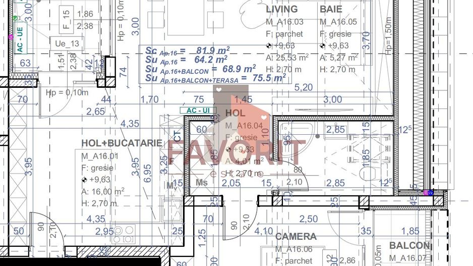 Comision 0%. Spatios. Disponibil imediat. Lift - Schiță 17