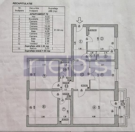 VANZARE 4 CAMERE | BLOC ANVELOPAT | ZONA NERVA TRAIAN - Poză 12