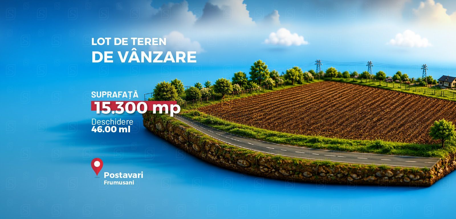 Teren intravilan de vânzare – 15.300 mp, deschidere la DN4, Frumusani - Poză 1