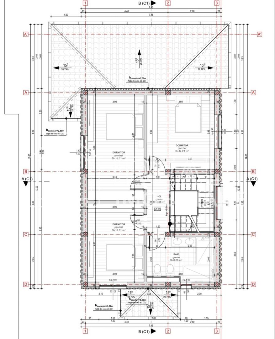 Casa Indivduala cu 4 camere si 320 mp curte, Selimbar - Schiță 21