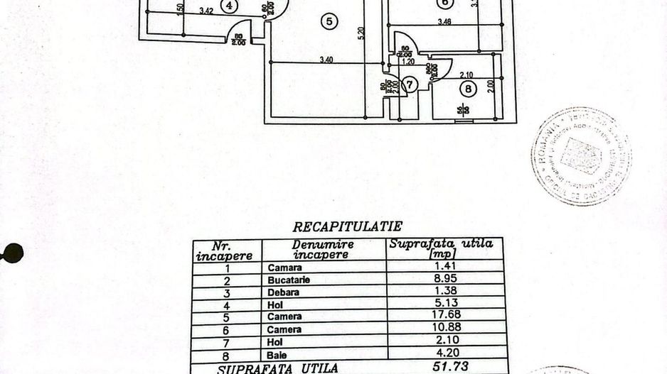 2 Camere Parter din 8 bloc 1982 Ideal Birou Firma Bloc Izolat Eminescu - Poză 4