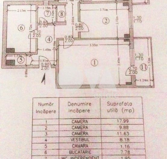 De vânzare: apartament 3 camere -renovat - Metrou Valea Ialomiței - Poză 10