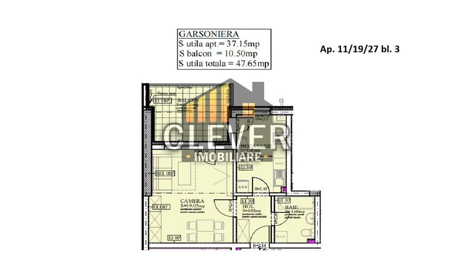 Garsoniera Decomandata, Terasa 10 mp - Pallady - Comision 0% - Poză 2