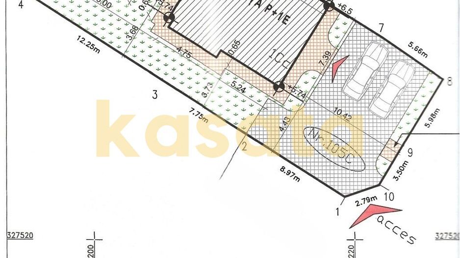 Casă NOUĂ cu 4 camere | Curte Liberă 280 mp | Bd. Uverturii – Virtuții - Schiță 28