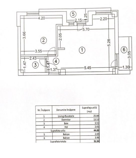 Apartament 2 camere Otopeni central, finisaje la alegere, preț avantajos! - Schiță 7