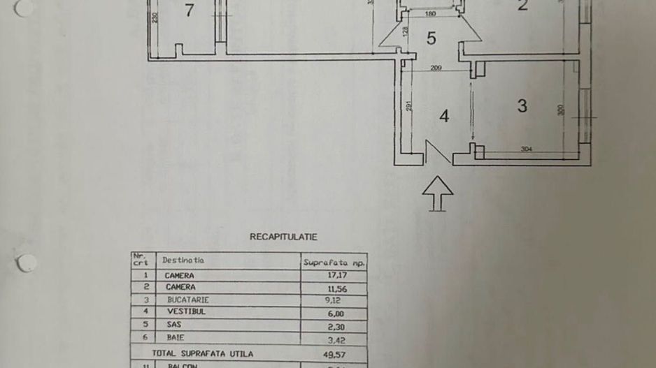 CALEA DOROBANTI | APARTAMENT 2 CAMERE | RENOVAT | UTILAT - Schiță 9