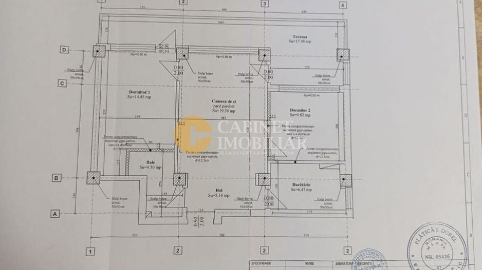 Copou - Exclusive - 3 camere - 77mp - Poză 2