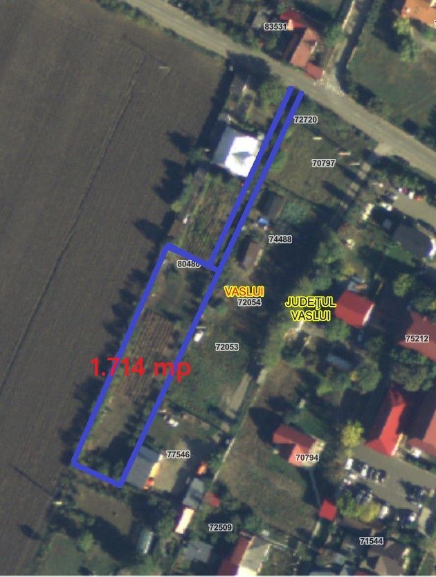 TEREN INTRAVILAN 1.700 mp, VASLUI zona DGASPC Vaslui; - Poză 2