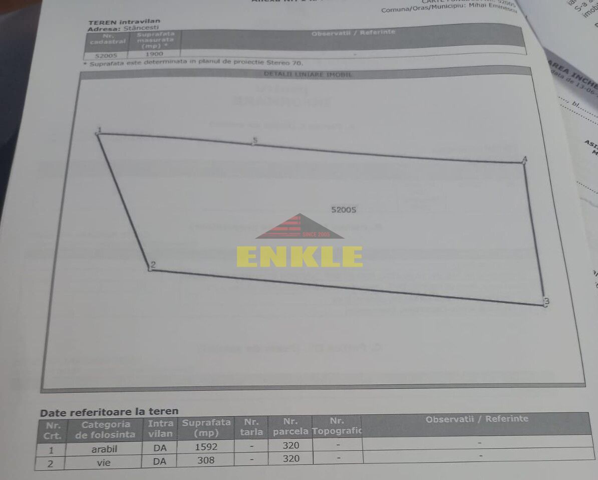 Teren 1900 mp intravilan pentru constructie casa Stancesti,pret negociabil! - Poză 1