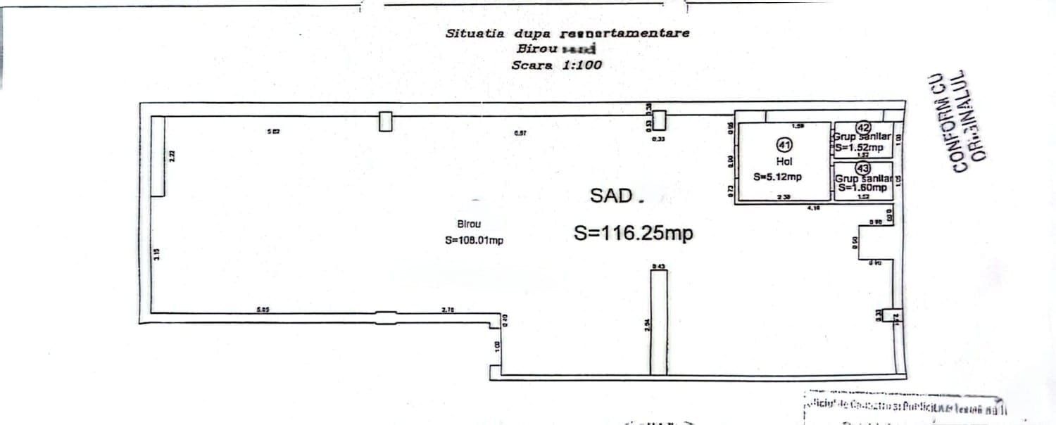 Spatiu SAD 116 mp zona centrala-Investitie - Poză 6