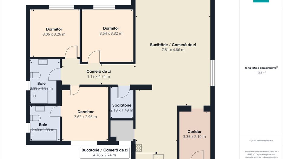 Horia: 4 camere + mansardă de 110 mp - Poză 8