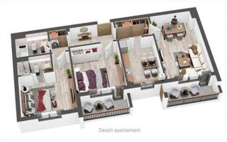 Apartament nou 3 camere, 80 mp , 2 terase, 2 băi, Mosaic Residence - Poză 1