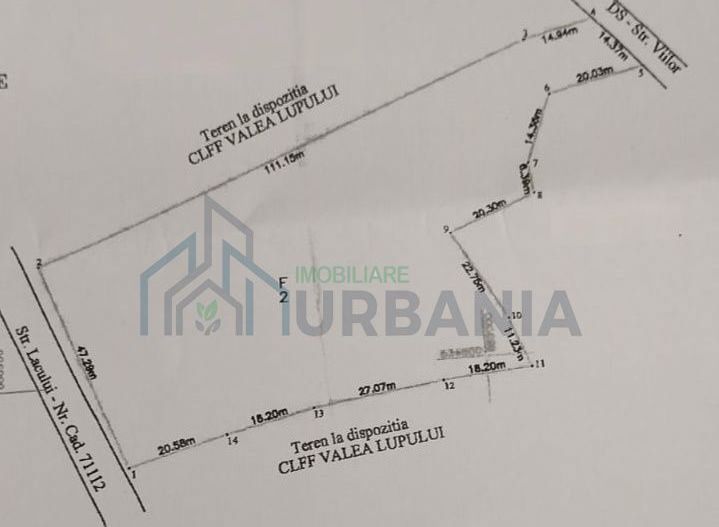 Teren intravilan 5400 mp, Valea Lupului – utilitati si acces rutier - Poză 1