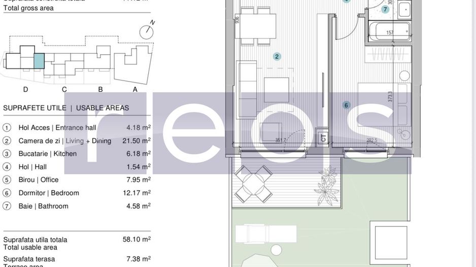 VANZARE 3 CAMERE STRAULESTI | 70 MP | CURTE PROPRIE 53MP | COMPLEX NOU - Poză 17