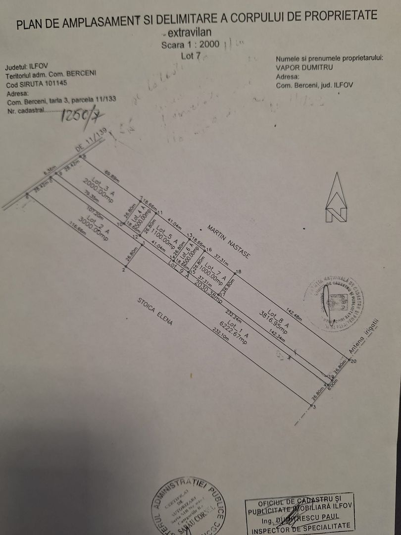 Teren intravilan Berceni ! - Schiță 3