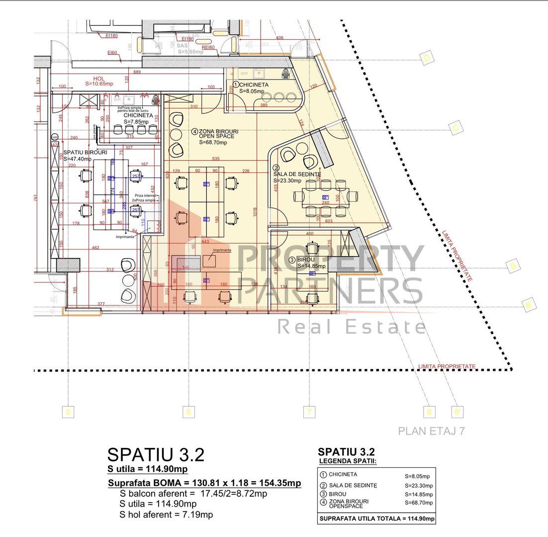 Spatiu de Birou Iuliu Maniu - suprafete multiple - Poză 7