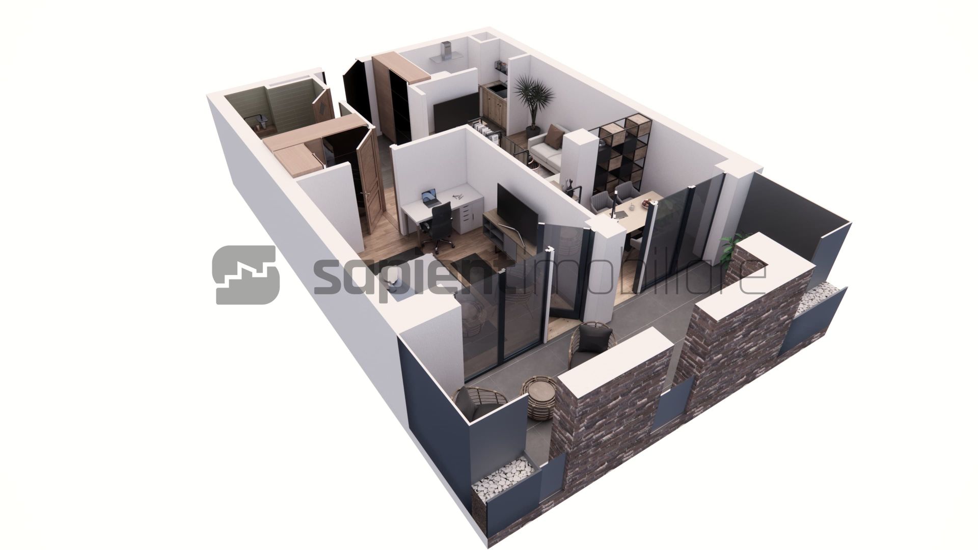 De vânzare apartament 2 camere, ultracentral, semifinisat - Poză 1