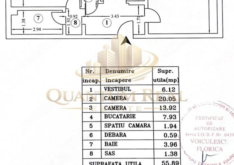 Apartament 2 Camere Decomandat, 60 mp | Str. Banul Udrea- Renovat - Poză 9