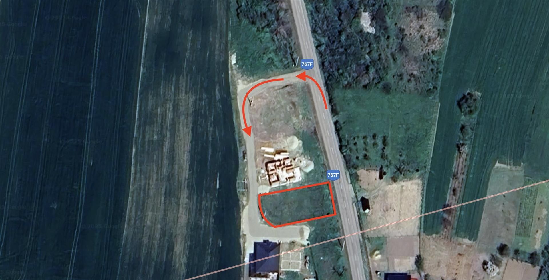 Teren intravilan de vanzare cu dublu front Cetariu - Poză 3