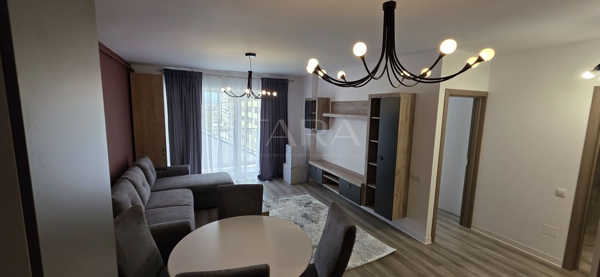 Apartament 2 camere, Florești Centru, bloc nou, complet mobilat. - Poză 3