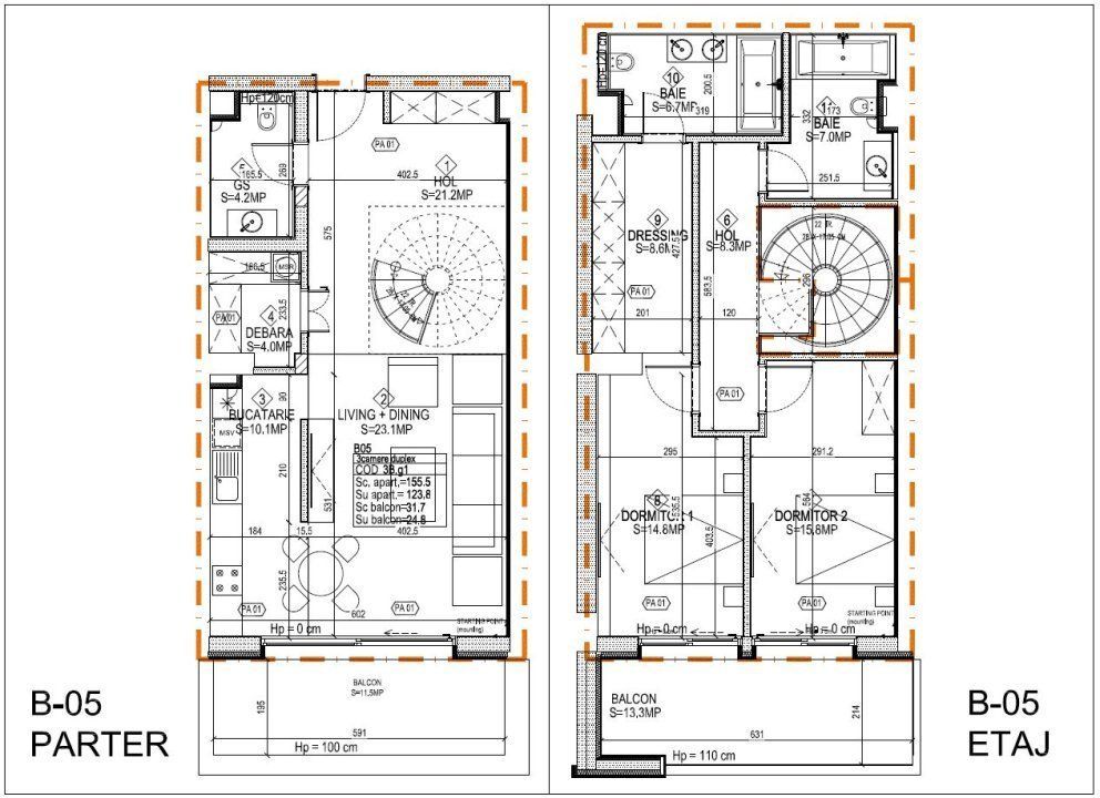 Duplex - One Rahmaninov | Terasa + Parter + Etaj | Floreasca - Herastr - Poză 16