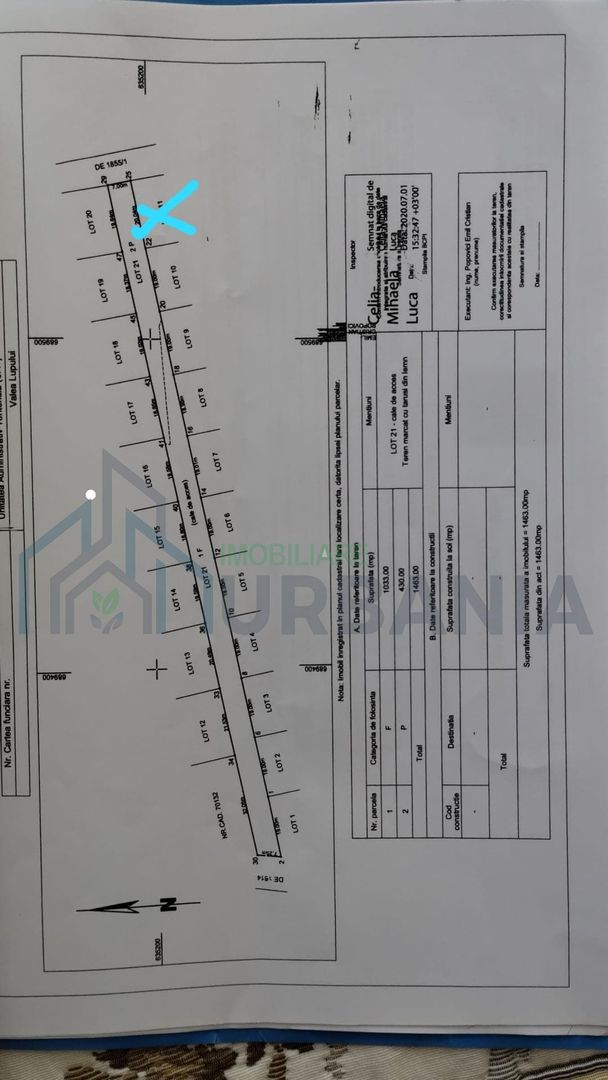 Teren intravilan de vânzare în Valea Lupului, Iași – 754 mp - Poză 5