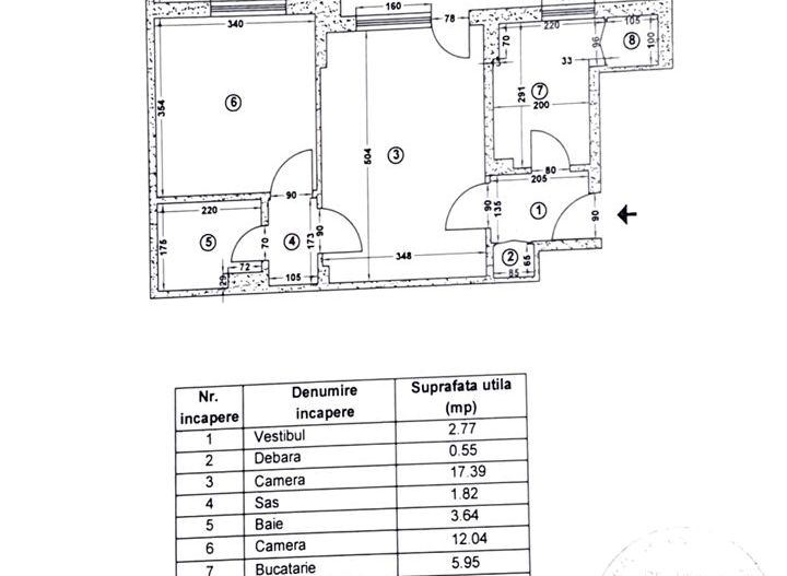 Apartament 2 camere nemobilat Unirii - Cantemir T99 - Poză 2